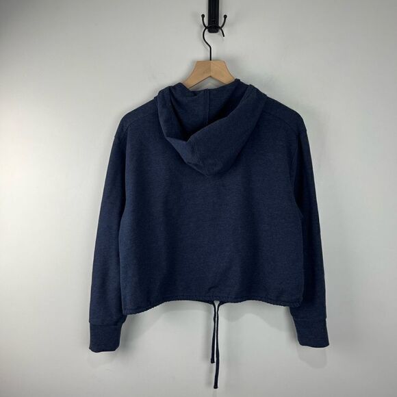 All in Motion Blue Full Zip Cropped Hoodie S - Picture 3 of 5